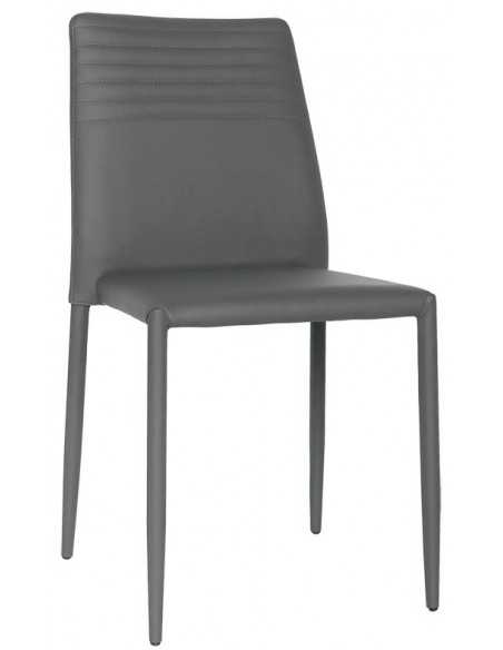 Chair for interior - Metal structure - Eco-leather cover - Dimensions cm 43 x 40 x 87 h