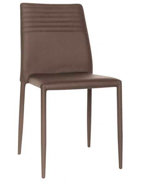Chair for interior - Metal structure - Eco-leather cover - Dimensions cm 43 x 40 x 87 h