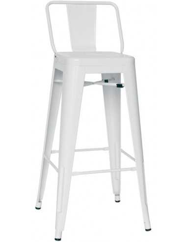 Stool for interior - Painted metal structure -...