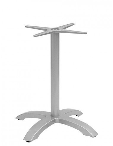 Base de mesa para exteriores - Marco de aluminio pintado - Pies ajustables - Altura 70 cm