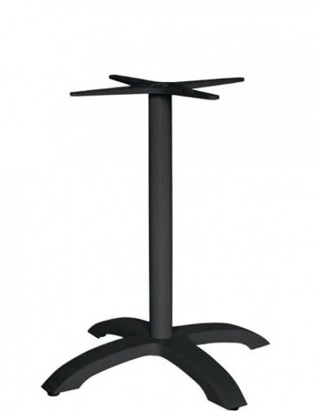 Base de mesa para exteriores - Marco de aluminio pintado - Pies ajustables - Altura 70 cm