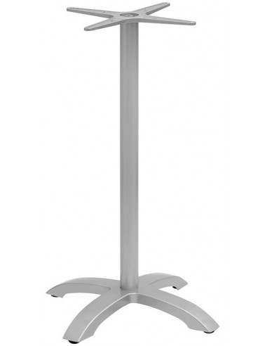 Base de mesa para exteriores - Marco de aluminio pintado - Pies ajustables - Altura 110 cm
