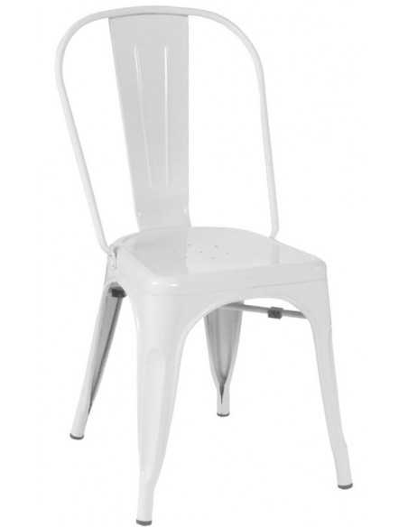 Silla interior - Estructura metálica pintada - Dimensiones cm 36 x 36 x 85h