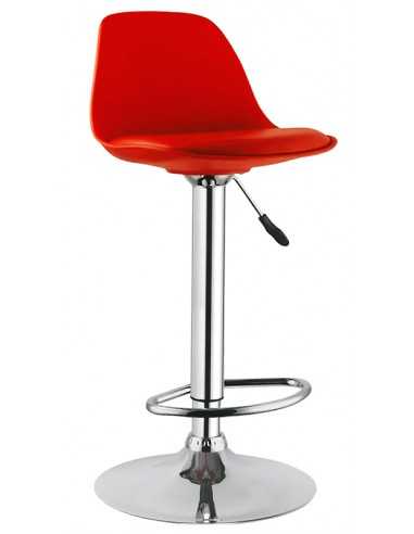 Internal stool - Polypropylene seat - Eco-leather cushion - cm 41 x 37 x 86/107 h