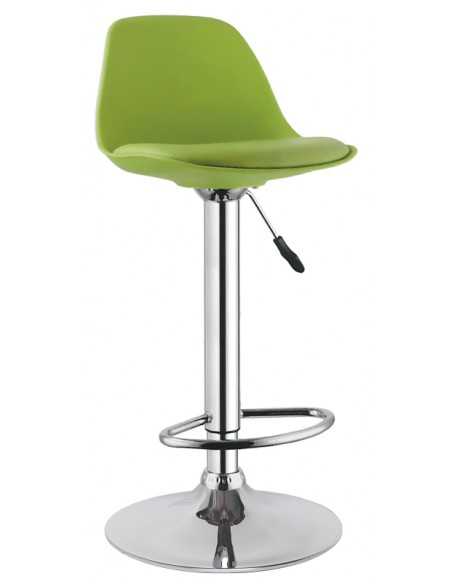 Internal stool - Polypropylene seat - Eco-leather cushion - cm 41 x 37 x 86/107 h