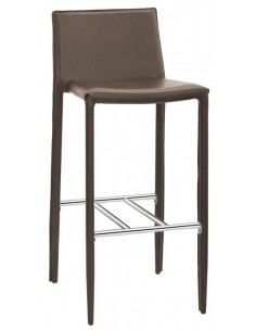 Sgabello per interno - Struttura in metallo cromato -...