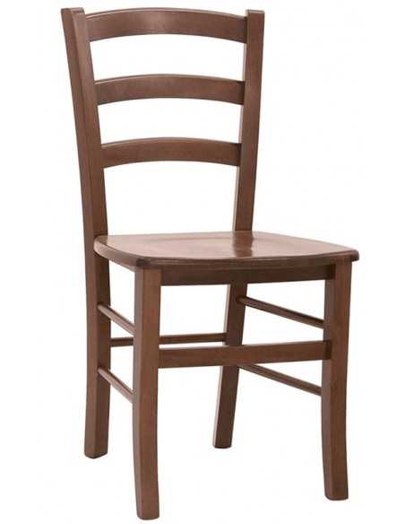 Silla para interior - Estructura y asiento en madera de haya - Dimensiones cm 42 x 39 x 87 h