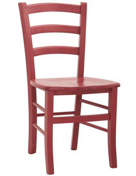 Silla para interior - Estructura y asiento en madera de haya - Dimensiones cm 42 x 39 x 87 h