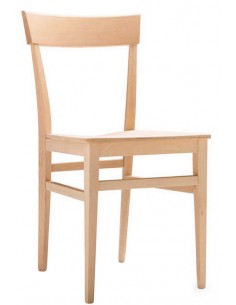 Interior chair - Wooden frame - Wooden seat - Dimensions...