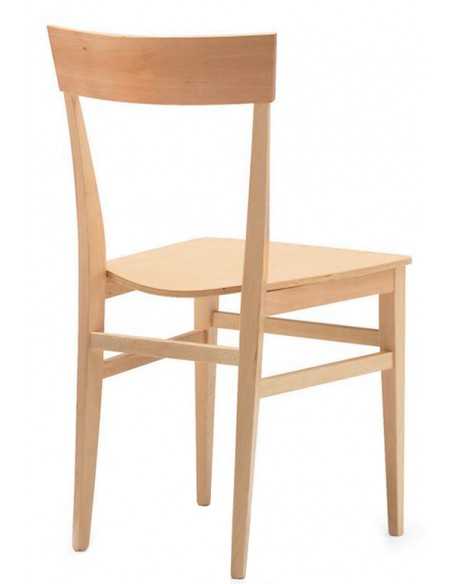 Sedia da interno - Struttura in legno - Seduta in legno - Dimensioni cm 43 x 50 x 84 h