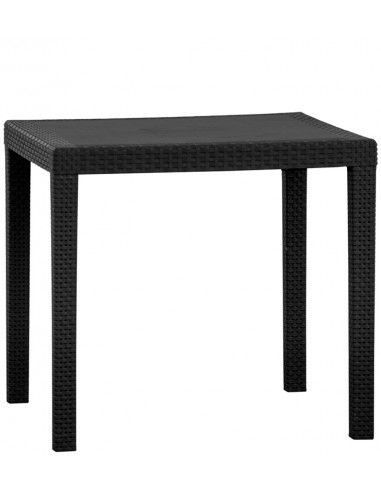 Outdoor table - Polypropylene structure - Dimensions 77.5 x 77.5 x 73 h cm