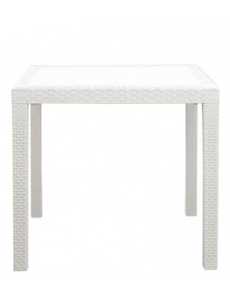 Tavolo per esterno - Struttura in polipropilene - Dimensioni cm 77,5 x 77,5 x 73 h