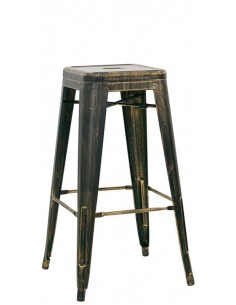 Stool for interior - Structure in painted metal with...
