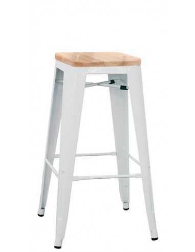 Stool for interior - Painted metal structure -...