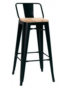 Taburete interior - Estructura metálica pintada - Asiento...