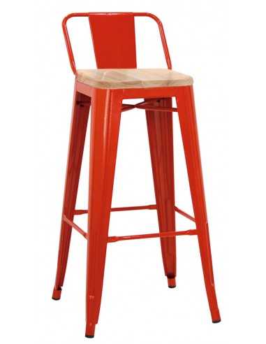 Stool for interior - Painted metal structure -...