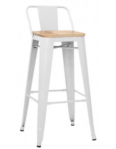 Stool for interior - Painted metal structure -...