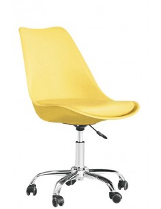 Silla interior - Estructura de metal cromado - Concha de...