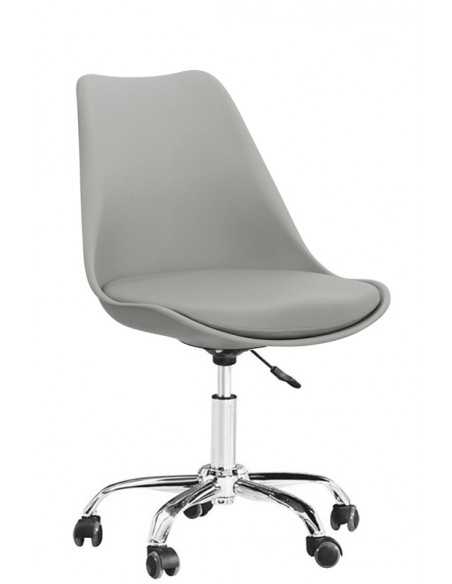 Interior chair - Chrome metal structure - Polypropylene shell - Eco-leather cushion - cm 39 x 43 x 78/90 h