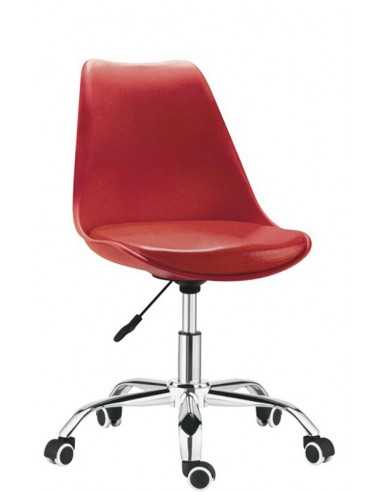 Silla interior - Estructura de metal cromado -...