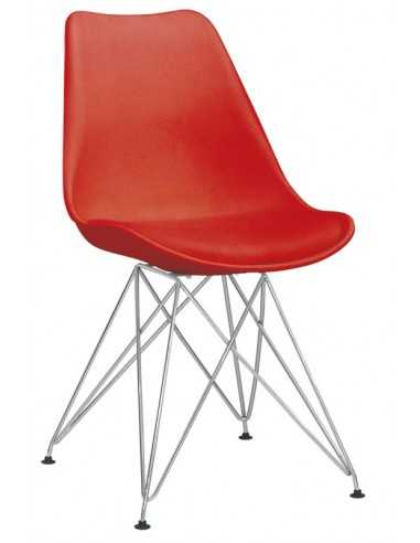 Chair for interior - Chrome metal structure -...