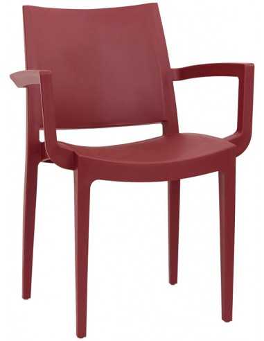 Outdoor chair - Polypropylene structure - Dimensions cm 56 x 51 x 79 h