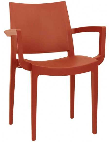 Silla exterior - Estructura de polipropileno - Dimensiones cm 56 x 51 x 79 h