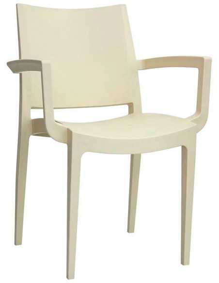 Silla exterior - Estructura de polipropileno - Dimensiones cm 56 x 51 x 79 h