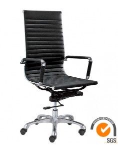 Office Armchair - Structure in aluminium and chrome steel... 2