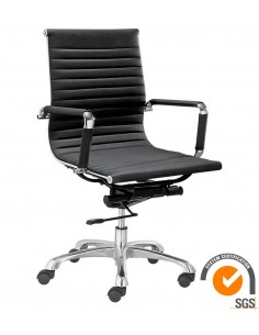 Office Armchair - Structure in aluminium and chrome steel... 2