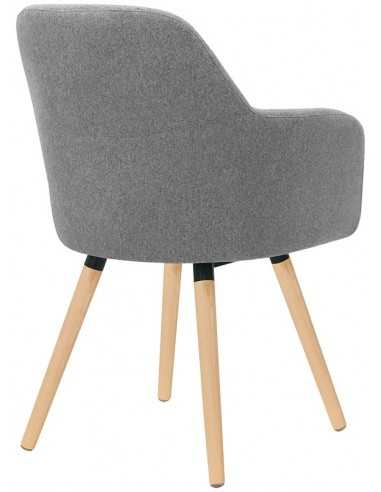 Poltrona da interno -  Gambe in legno -...