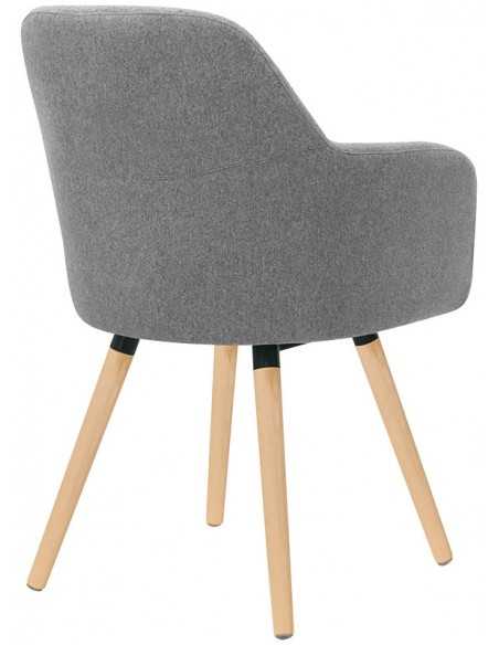 Sillón - Piernas de madera - Cubierta de tela o de polipiel- Dimensiones cm 57 x 51 x 85 h