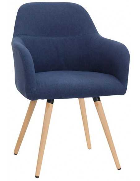 Armchair - Wooden legs - Fabric or eco-leather cover- Dimensions cm 57 x 51 x 85 h