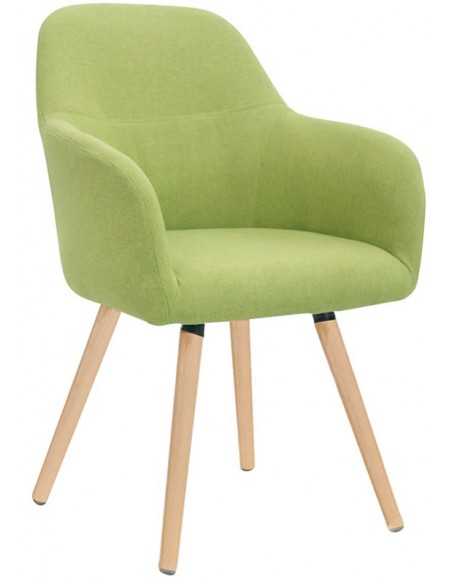 Armchair - Wooden legs - Fabric or eco-leather cover- Dimensions cm 57 x 51 x 85 h