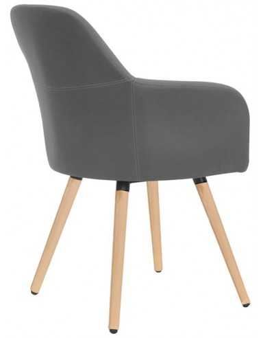 Poltrona da interno -  Gambe in legno -...