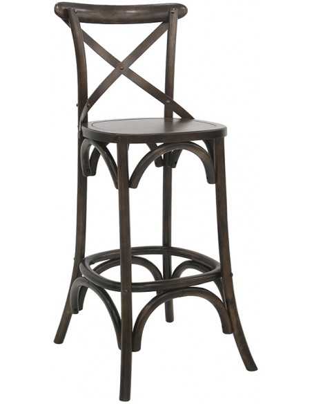 Taburete interior - Estructura de madera - Dimensiones cm 41 x 36.5 x 113 h