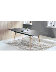 Mesa interior - Metal pintado y madera - Extensible... 2