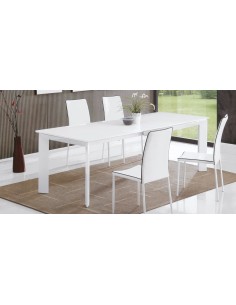 Indoor table - Crystal top thickness 8 mm - Lacquered MDF... 2