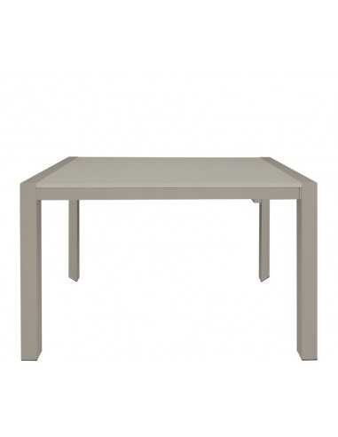 Indoor table - Painted metal frame - Lacquered MDF extendable top - Dimensions cm 130+40+40 x 80 x 76 h