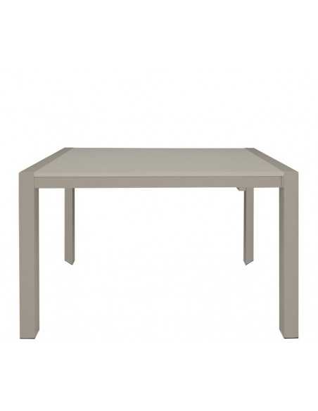 Indoor table - Painted metal frame - Lacquered MDF extendable top - Dimensions cm 130+40+40 x 80 x 76 h