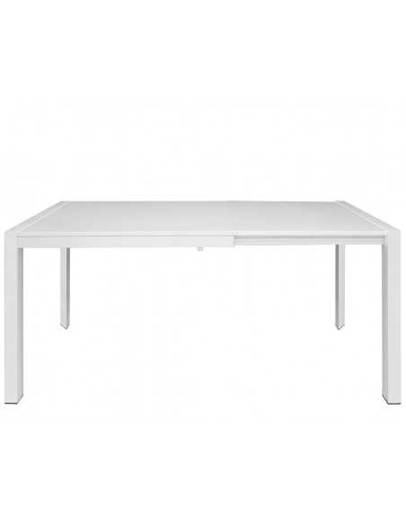 Mesa interior - Marco metálico pintado - Lacado MDF superior extensible - Dimensiones cm 130+40+40 x 80 x 76 h