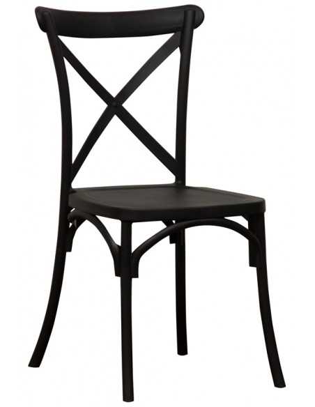 Silla exterior - Estructura de polipropileno - Dimensiones cm 45 x 42.5 x 88 h