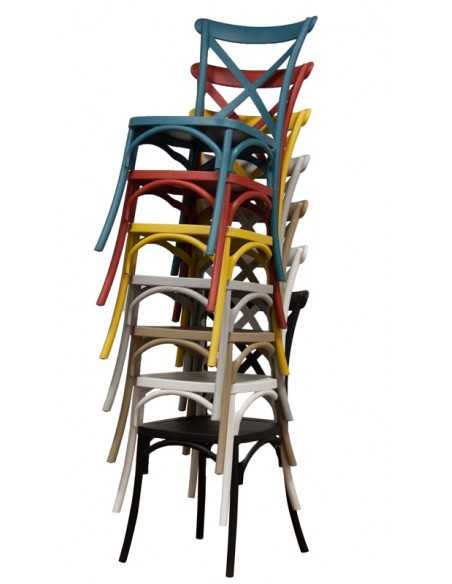 Outdoor chair - Polypropylene structure - Dimensions cm 45 x 42.5 x 88 h