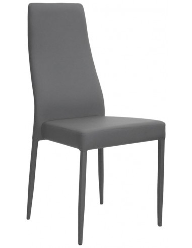 Chair for interior - Metal structure - Eco-leather cover - Dimensions cm 45 x 39 x 99 h