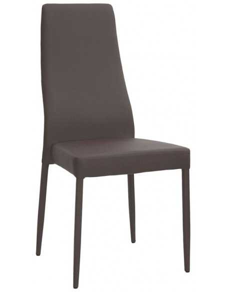 Chair for interior - Metal structure - Eco-leather cover - Dimensions cm 45 x 39 x 99 h