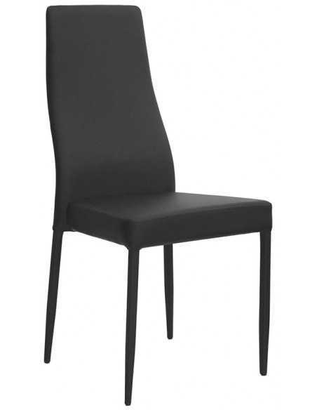 Chair for interior - Metal structure - Eco-leather cover - Dimensions cm 45 x 39 x 99 h