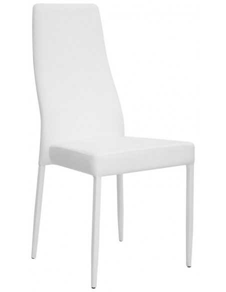 Chair for interior - Metal structure - Eco-leather cover - Dimensions cm 45 x 39 x 99 h