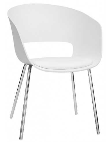Chair for interior - Chrome metal structure -...