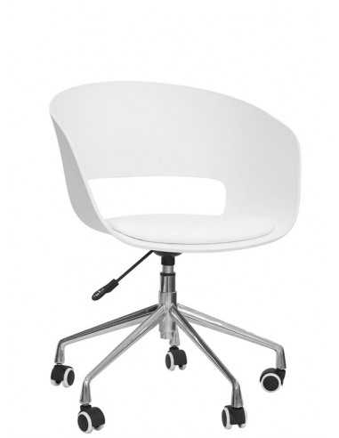 Office chair - Chrome metal - Polypropylene...
