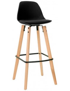 Sgabello per interno - Legno e metallo verniciato -...